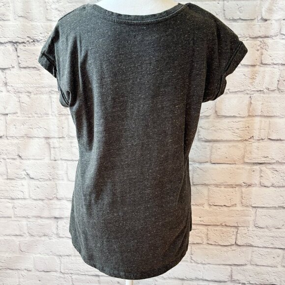 Minnie Mouse Disney Scoop Neck Gray T-Shirt | Women's Size Large - Picture 4 of 8